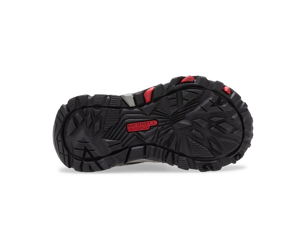 Merrell Hiking Shoes Grey/Red/Black - Trail Quest Jr. - Kids 87UIBPZRD